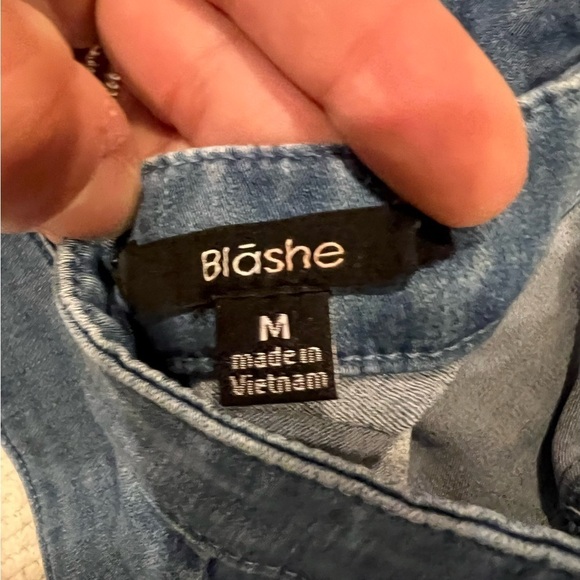 BLASHE Jean crop top NWT - Picture 5 of 5